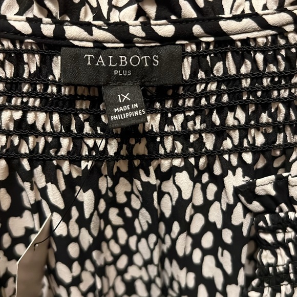 Nwt - Talbots plus boho blouse wirh 3/4 sleeves - Picture 3 of 8